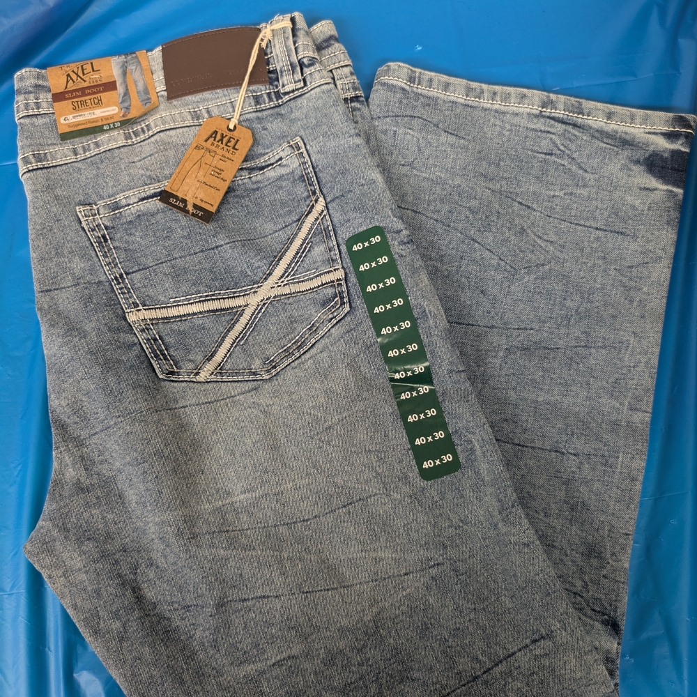 Men's 40x30 Axel Blue Jeans